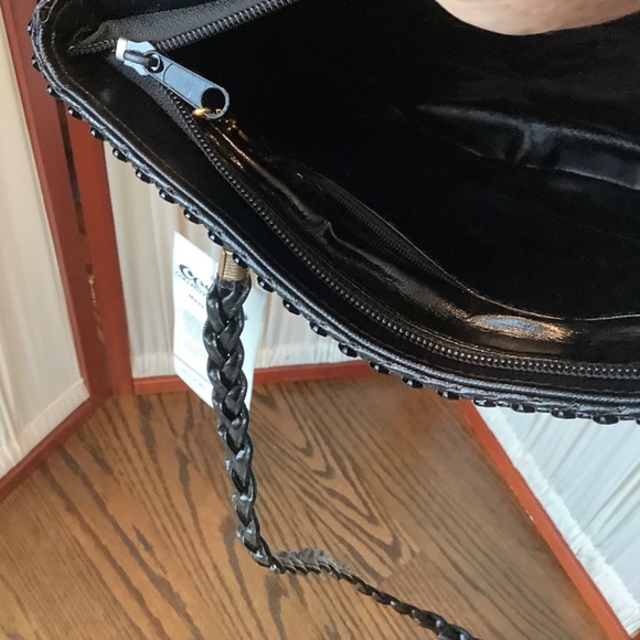 Vintage Cestino Collection Black Metal Mesh Shoulder Bag Purse NWT - Picture 7 of 8